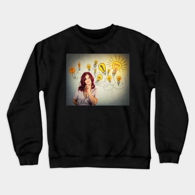 lightbulb Crewneck Sweatshirt by 1STunningArt